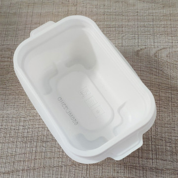 Líder líder Pp White Takeaway Box 650ml Bandeja