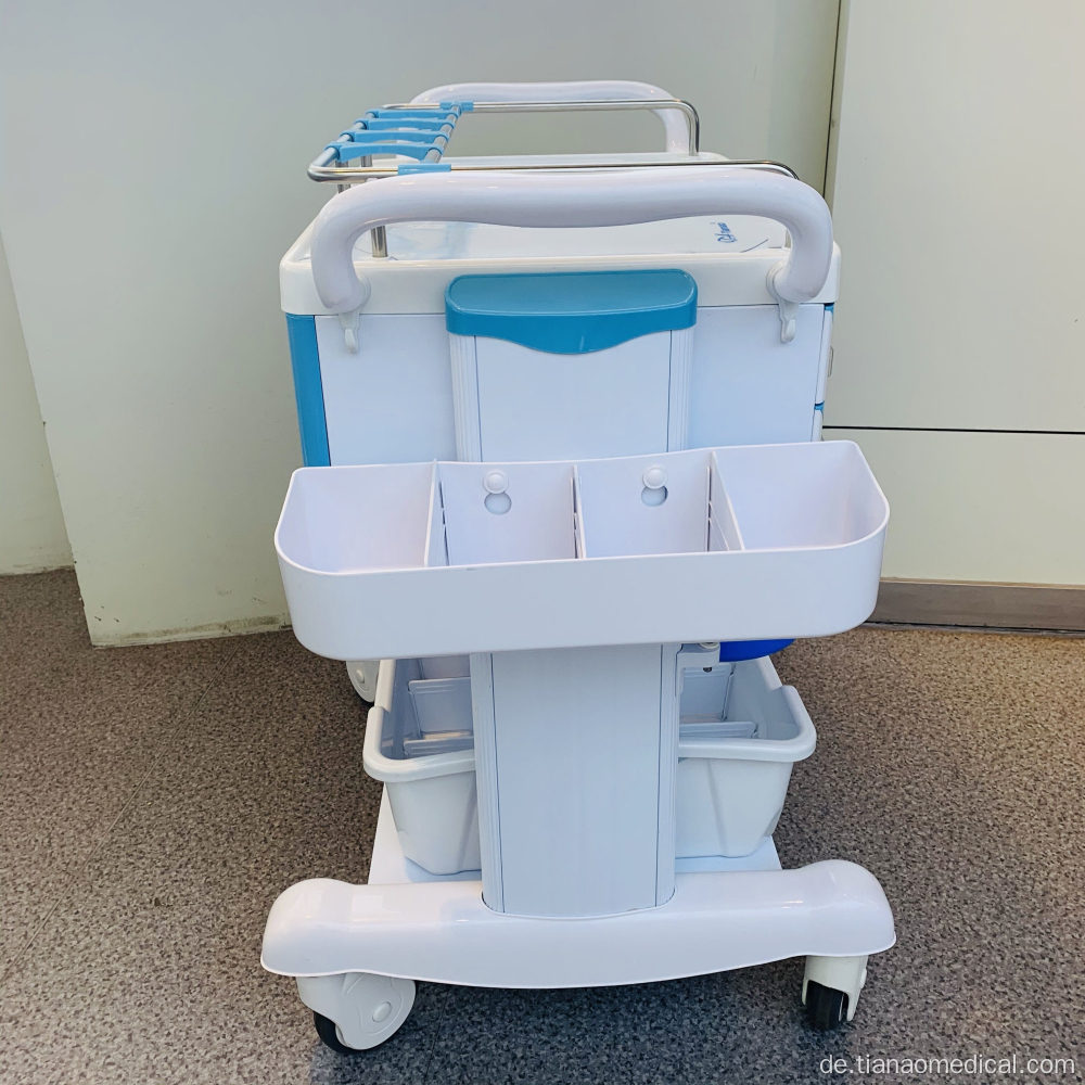 Abnehmbarer Leitplanke-Behandlungswagen aus Krankenhausstahl ABS