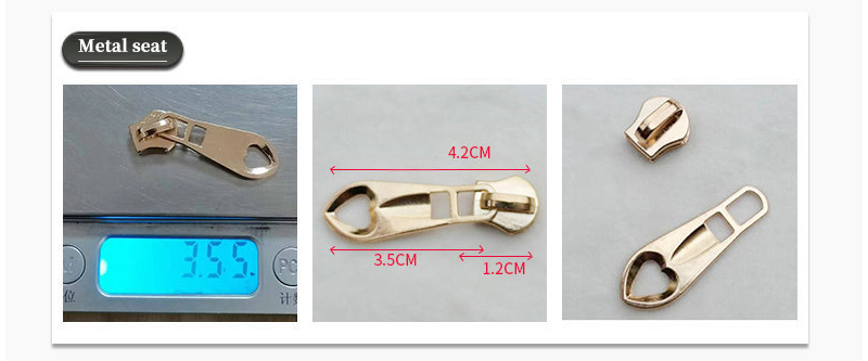 Metal zipper JSXB-5-4-8