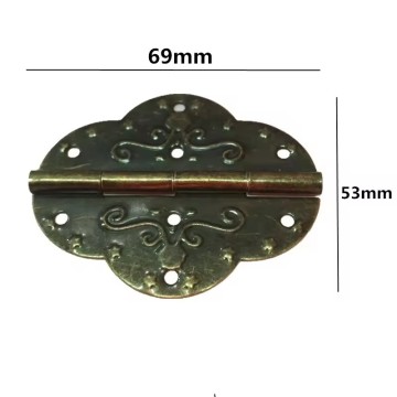 Vintage Bronze Hinges for Jewelry Boxes: Antique Metal Supports and Latches