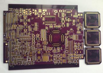 purple solder PCB with immersion gold