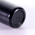 Black round shoulder glass dropper bottle