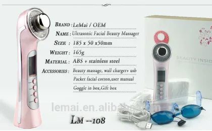 5 in 1 facial Ultrasonic beauty & health instrument facial Healthcare massager Beauty Equipment Personal Care