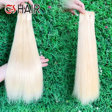 GS Cheap Blonde Virgin Human Hair 613 Bundles with Frontal