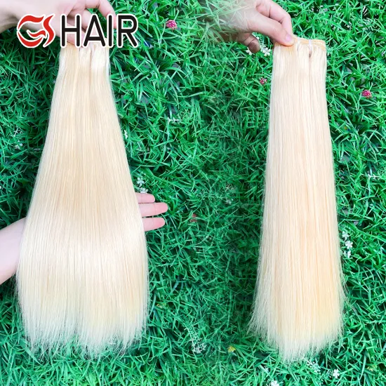 GS Cheap Blonde Virgin Human Hair 613 Bundles with Frontal