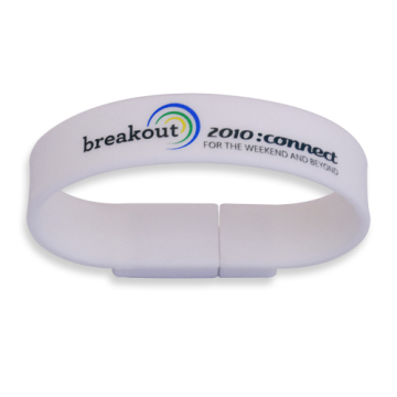 Colorful Bracelet USB Flash Drives with Logo Printing