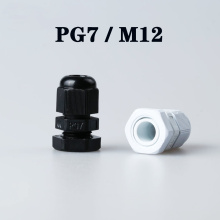 Plastic Cable Gland 5-20pcs High Quality IP68 PG7 M12 3-6.5MM Waterproof Nylon Cable Gland with Waterproof Gasket cable sleeve
