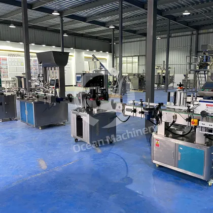 OCEAN Syrup Jam Glass Bottle Washing Fill Seal Pack Machine