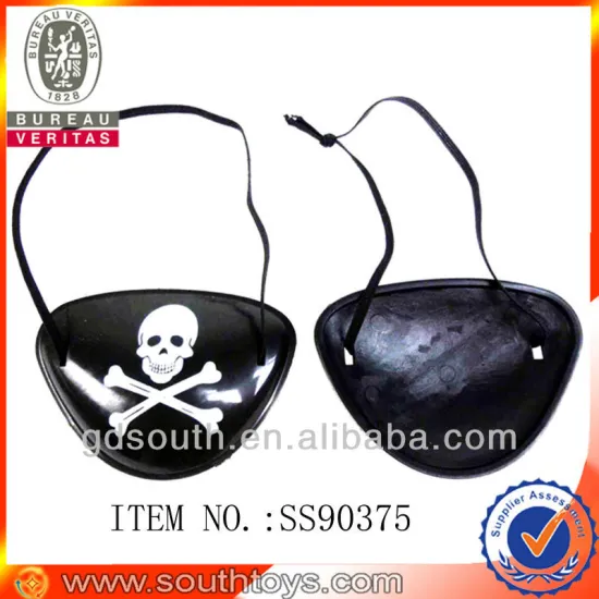 children party toy custom plastic pirate eye patch