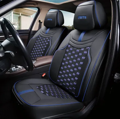 Summer Ice Silk Leather Seat Cushion Full Set for Car Seats