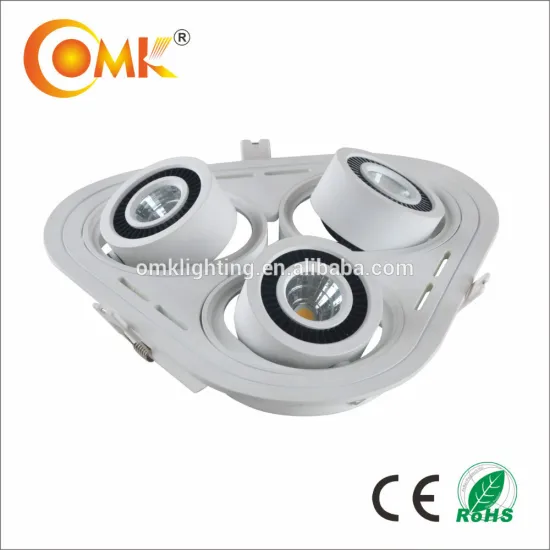 3000K Triplet Recessed orientable adjustable spotlight& downlight