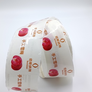 Adesivo per etichetta di frutta rotonda personalizzata