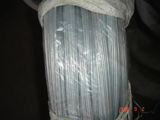 zinc plated metal wire