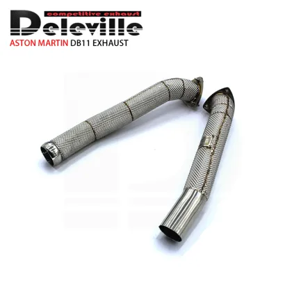 Stainless Steel Exhaust Pipes and Catalytic Converter for Aston Martin DB11 Car Accessories