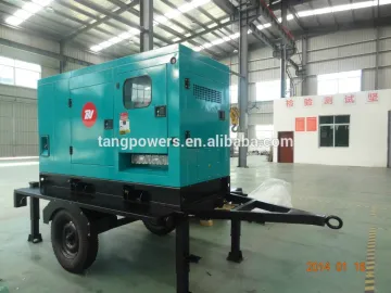 High efficiency mobile home generators with waterproof canopy
