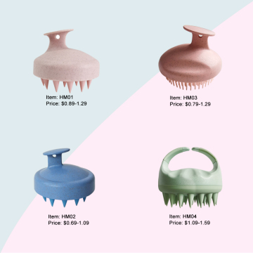 Pespa per massaggio al cuoio capelluto in silicone all'ingrosso per massaggio shampoo