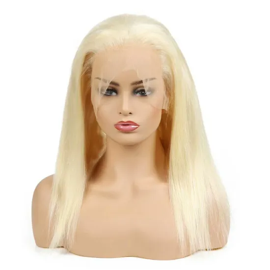 Pre Plucked Virgin Brazilian Blonde 130 150 180 250 Density With Baby Hair Glueless HD 613 Human Hair Full Lace Wigs