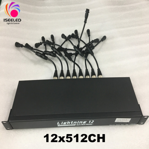 Lightning12 Artnet 노드 LED 컨트롤러 12x512ch