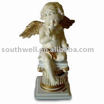 angel resin statue&amp;poly figurine (angel   reader)