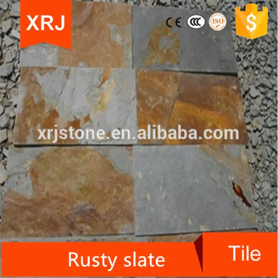 China Natural Rusty Slate Exterior Wall Cap Stone