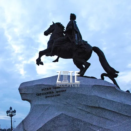 Famous brass horseman statue bronze peter the great sculpture