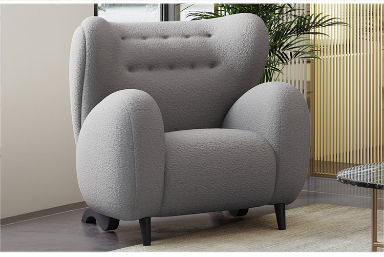 High back chairs for Big House villa High End Sofa chair fabric leisure Wool Creative Living Room Chair