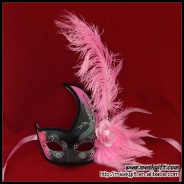 Wholesale pink/black masquerade party Halloween theme mask