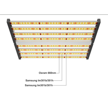 Roślina hydroponiczna Składana lampa do uprawy 640W