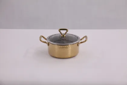 Commercial three-layer steel soup pot