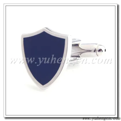 New Novelty Blue Shield Cufflinks