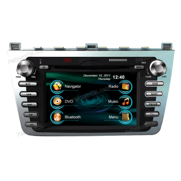7 Inch TFT LCD Touch Screen Car DVD GPS Navigation System for Mazda 6 with Bluetooth+Radio+iPod+Video