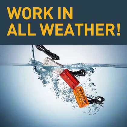 High-brightness LED light bar waterproof brake light motorcycle driving reversing brake turn signal light