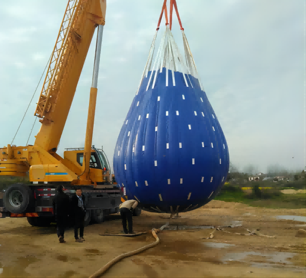 Presentación de grúas Bolsas de agua de peso