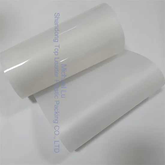 glossy white pp film 0.6mm food grade plastic