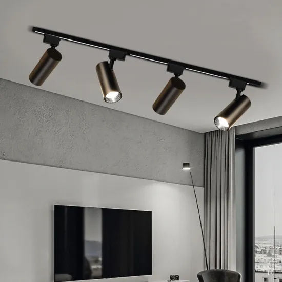 Adjustable Commercial Track Lighting for Clothing Stores: Spotlights and LED Track Lights