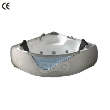 Luxury white freestanding 2 people bathtub
