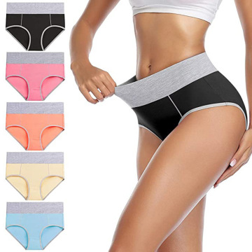 Hot Custom Combination Women's High-Waisted Stretch Cotton Underwear Panties