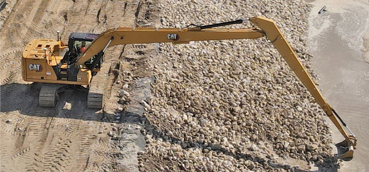 excavator long reach arm
