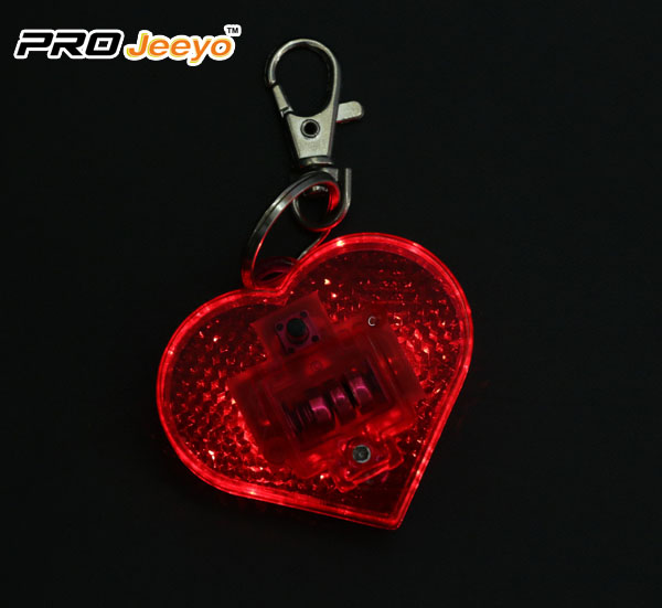 LED Hi Vis Safety Children School Bag Red Keychain RB-501D 3