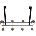 Over The Door Hanger Rack 8 Wood Hooks