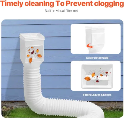 Flexible downspout extender