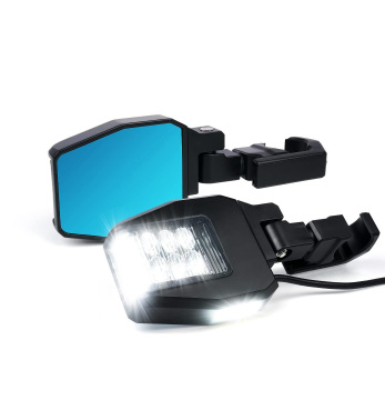 N2-Latest Design High Lifespan Durable IP68 Waterproof with Aluminum Housing Black Universal Side Mirror for All UTV