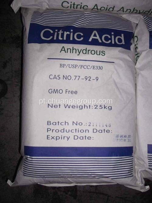 Grado em alimentos de ácido cítrico de ácido cítrico para óleo de cozinha