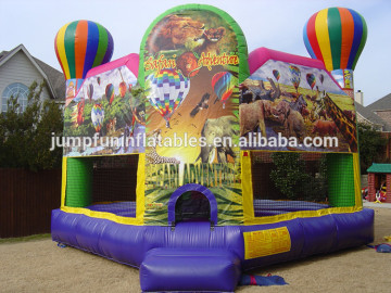 safari adventure inflatable bouncy castle with balloon