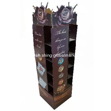 Corrugated paperboard display cabinet