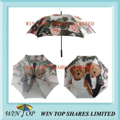 27" Sweet Bear Heat Transfer Umbrella