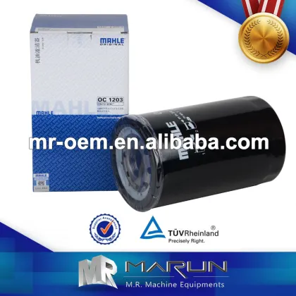 ZX200-3 4HK1 Hitachi Excavator Diesel Engine Oil Filter China, Japanese MAHLE Oil Filters