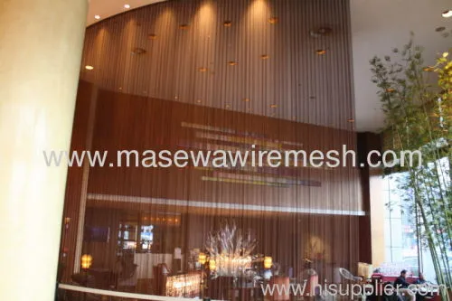 Decorative Wire Mesh As Drapery 