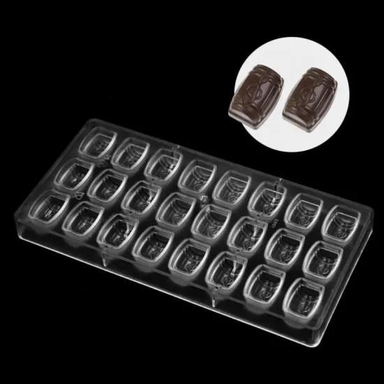 DIY Beer Barrel Shaped Cake Molds 3D Polycarbonate Baking Tray Chocolates Moulds