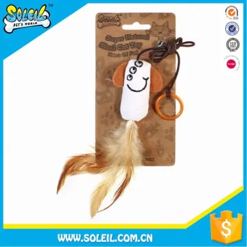 Special Design Polyester Feather Toy Cat